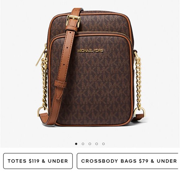 Michael Kors Jet Set Travel Medium Logo Crossbody Bag - Picture 3 of 6